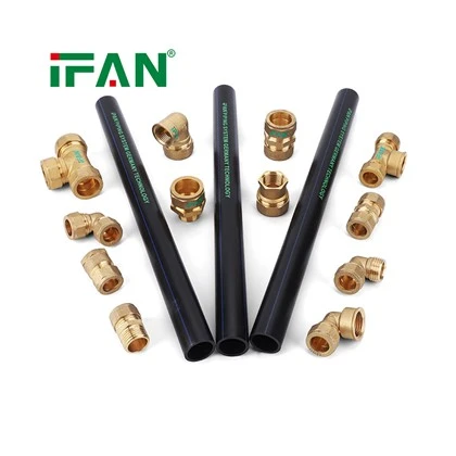 Atualize a instalação do tubo PE usando acessórios de compressão de latão duráveis